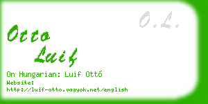 otto luif business card
