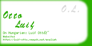 otto luif business card